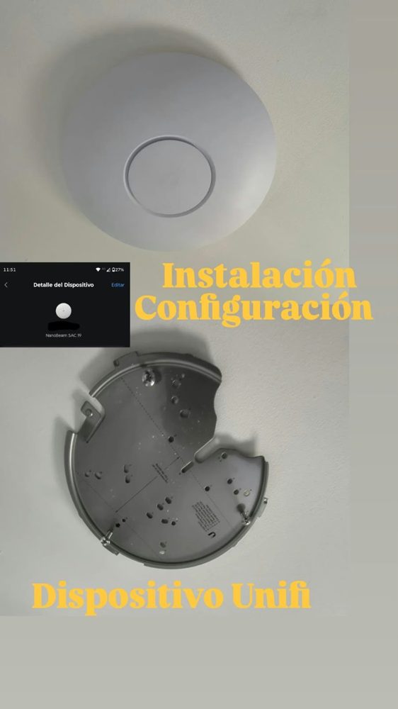 Instalación y configuración de access point UniFi